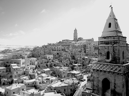 Matera con la neve - 15 dicembre 2007
